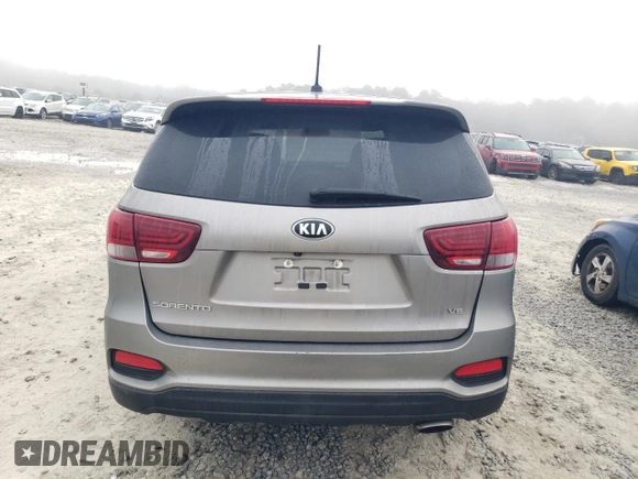 2019 Kia Sorento S V6 with VIN 5XYPG4A53KG491429, listed as a Copart auction lot 49137655 with 138,492 mi miles and Salvage Title. Bid and sale history available at carsss.com. Image 6.