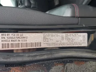 2022 Dodge Durango R/T Plus with VIN 1C4SDJCT5NC209412, listed as a Copart auction lot 55654595 with 25,618 mi miles and Salvage title. Bid and sale history available at DreamBid. Image 14.