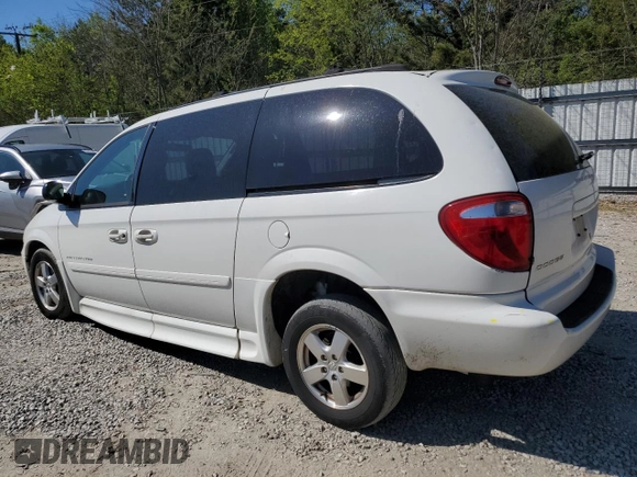 2005 Dodge Caravan SXT with VIN 2D4GP44L55R331470, listed as a Copart auction lot 53113855 with 98,398 mi miles and Salvage title. Bid and sale history available at DreamBid. Image 2.
