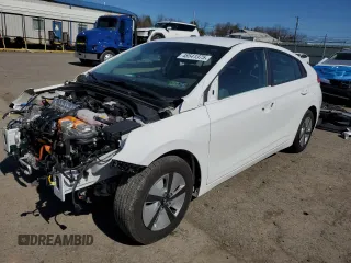 2022 Hyundai Ioniq Blue with VIN KMHC65LC2NU270146, listed as a Copart auction lot 48541375 with 57,692 mi miles and Salvage Title. Bid and sale history available at DreamBid. Image 1.