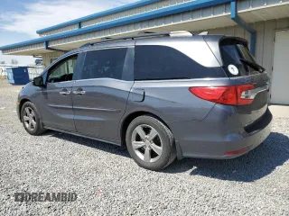 2018 Honda Odyssey EX-L z VIN 5FNRL6H70JB000036, wystawiony jako Copart lot #50455365 z przebiegiem 141 010 mil mil oraz Szkoda całkowita • Salvage title. Historia ofert i sprzedaży dostępna na DreamBid. Obrazek 2.