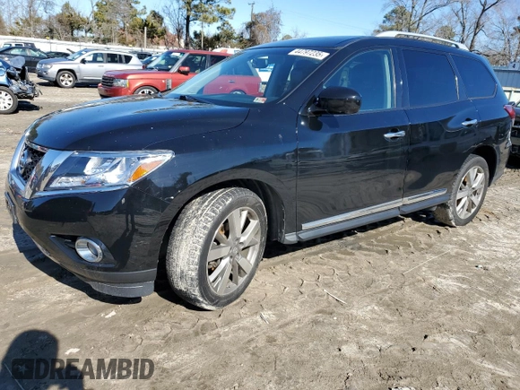 2013 Nissan Pathfinder S with VIN 5N1AR2MM8DC652237, listed as a Copart auction lot 44797235 with 136,219 mi miles and Clean Title. Bid and sale history available at carsss.com. Image 1.