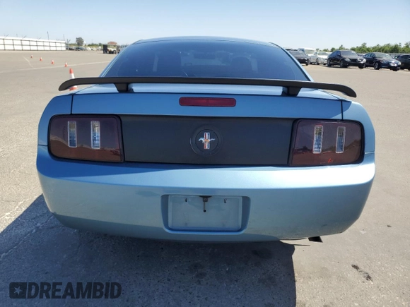 2007 Ford Mustang Deluxe with VIN 1ZVFT80N875349736, listed as a Copart auction lot 58098075 with 195,370 mi miles and Salvage title. Bid and sale history available at DreamBid. Image 6.