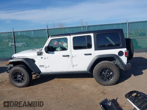 2024 Jeep Wrangler Willys z VIN 1C4RJXN60RW162960, wystawiony jako IAAI lot #41825312 z przebiegiem 16 538 mil mil oraz . Historia ofert i sprzedaży dostępna na DreamBid. Obrazek 14.