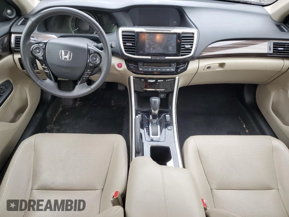 2017 Honda Accord Touring with VIN JHMCR6F76HC016657, listed as a Copart auction lot 55961665 with 74,569 mi miles and Salvage title. Bid and sale history available at DreamBid. Image 8.