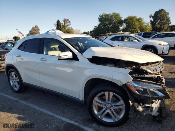 2017 Mercedes-Benz GLA with VIN WDCTG4EB6HJ349660, listed as a Copart auction lot 46657535 with 66,671 mi miles and Salvage Title. Bid and sale history available at carsss.com. Image 4.