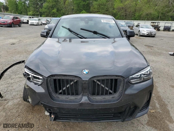 2022 BMW X4 xDrive30i with VIN 5UX33DT02N9J01520, listed as a Copart auction lot 51488055 with 0 mi miles and Salvage Title. Bid and sale history available at carsss.com. Image 5.