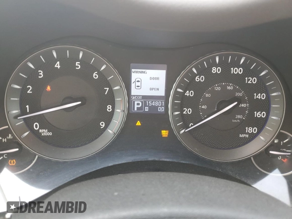 2012 Infiniti M with VIN JN1BY1AR3CM392914, listed as a Copart auction lot 60997925 with 154,801 mi miles and Salvage title. Bid and sale history available at DreamBid. Image 9.