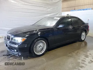 2007 BMW 7 Series 750i with VIN WBAHL83527DT89112, listed as a Copart auction lot 52806635 with 174,758 mi miles and Salvage title. Bid and sale history available at DreamBid. Image 1.