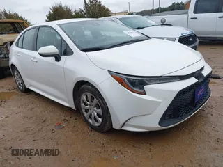 2020 Toyota Corolla LE with VIN JTDEPRAE5LJ027757, listed as a IAAI auction lot 41572041 with 199,146 mi miles. Bid and sale history available at carsss.com. Image 1.