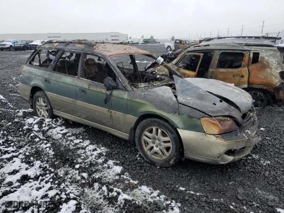2000 Subaru Legacy Wagon Outback w/RB Equip with VIN 4S3BH6657Y6624345, listed as a Copart auction lot 86137894 with 0 mi miles and Salvage Title. Bid and sale history available at carsss.com. Image 4.