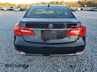 2016 Acura RLX Tech Pkg with VIN JH4KC1F56GC000889, listed as a Copart auction lot 80466374 with 130,412 mi miles and Salvage Title. Bid and sale history available at carsss.com. Image 6.