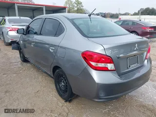 2020 Mitsubishi Mirage G4 ES with VIN ML32F3FJ9LHF08407, listed as a IAAI auction lot 41380079 with 57,292 mi miles. Bid and sale history available at carsss.com. Image 3.