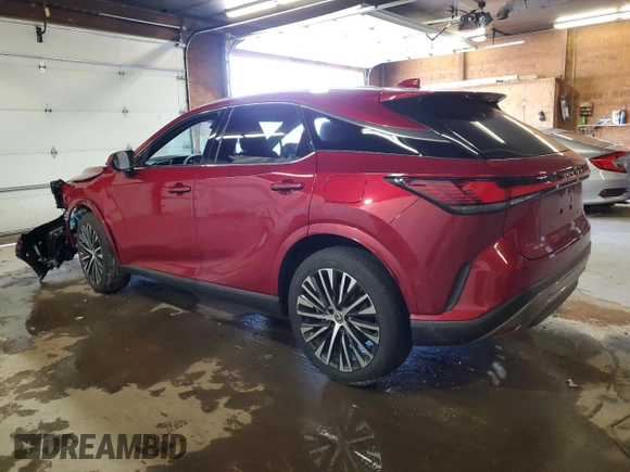 2023 Lexus RX 350h with VIN 2T2BBMCA5PC013398, listed as a Copart auction lot 50963615 with 13,587 mi miles and Salvage Title. Bid and sale history available at DreamBid. Image 2.
