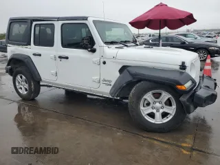 2021 Jeep Wrangler Unlimited Sport Altitude with VIN 1C4HJXDN1MW592428, listed as a Copart auction lot 79781444 with 95,493 mi miles and Salvage title. Bid and sale history available at DreamBid. Image 4.