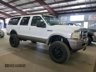 2005 Ford Excursion Eddie Bauer with VIN 1FMSU45P25EC42465, listed as a Copart auction lot 65351125 with 232,471 mi miles and Clean title. Bid and sale history available at DreamBid. Image 4.