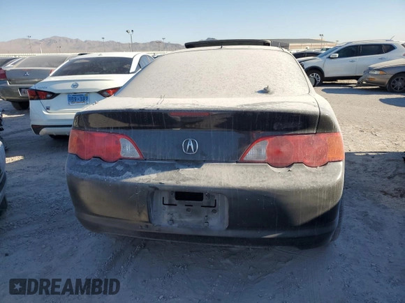 2002 Acura RSX Auto with VIN JH4DC54822C020255, listed as a Copart auction lot 56707024 with 0 mi miles and Salvage Title. Bid and sale history available at carsss.com. Image 6.
