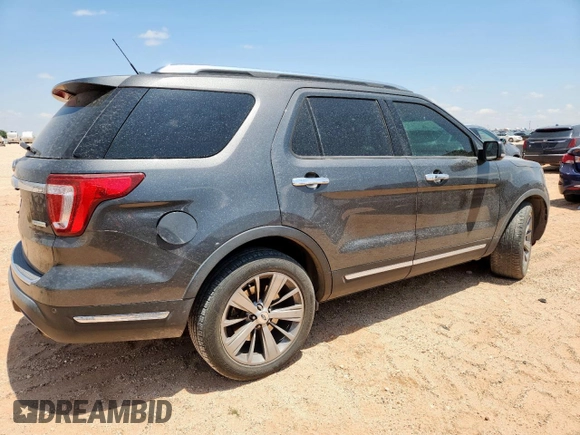 2018 Ford Explorer Limited with VIN 1FM5K7FH5JGB69277, listed as a Copart auction lot 56434715 with 73,933 mi miles and Clean title. Bid and sale history available at DreamBid. Image 3.