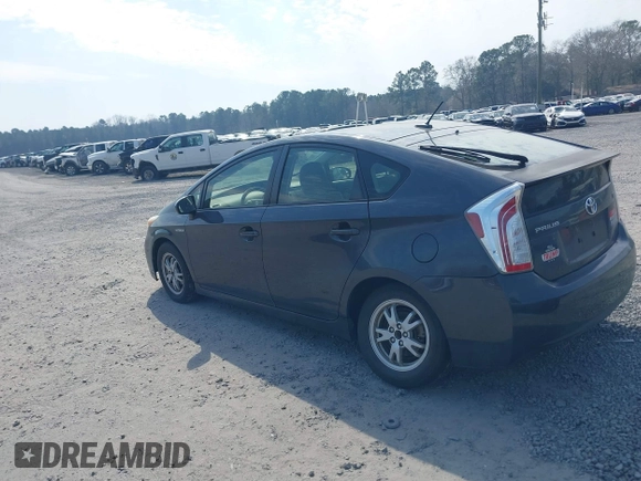 2013 Toyota Prius One with VIN JTDKN3DU1D5634256, listed as a IAAI auction lot 41695971 with 251,165 mi miles. Bid and sale history available at carsss.com. Image 3.