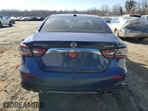 2020 Nissan Maxima Platinum with VIN 1N4AA6FV1LC385133, listed as a Copart auction lot 89101525 with 53,774 mi miles and Salvage Title. Bid and sale history available at DreamBid. Image 6.