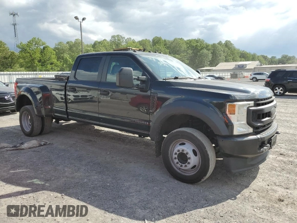2021 Ford F-450 XL with VIN 1FT8W4DT7MEC33766, listed as a Copart auction lot 58484965 with 95,345 mi miles and Clean title. Bid and sale history available at DreamBid. Image 4.