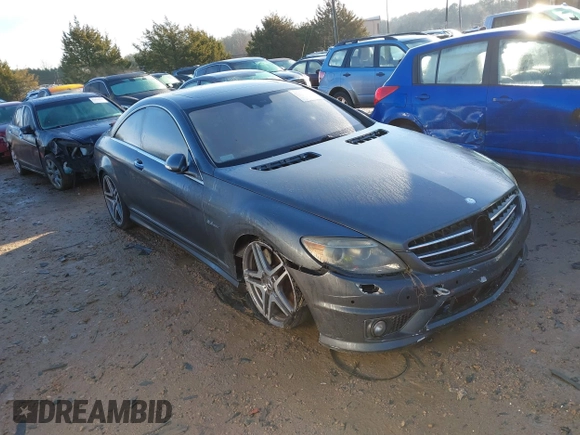 2008 Mercedes-Benz CL-Class V8 AMG with VIN WDDEJ77XX8A011694, listed as a IAAI auction lot 41197023 with 158,416 mi miles. Bid and sale history available at carsss.com. Image 1.