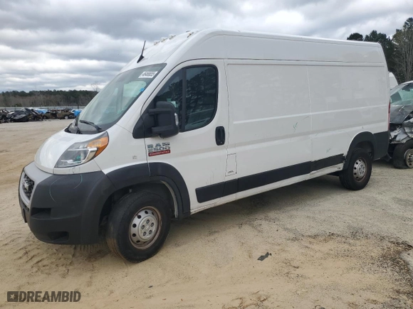 2022 Ram ProMaster Cargo Van with VIN 3C6LRVDG0NE134536, listed as a Copart auction lot 46466655 with 0 mi miles and Salvage Title. Bid and sale history available at carsss.com. Image 1.