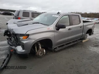 2024 Chevrolet Silverado 1500 Custom Trail Boss with VIN 3GCUDCE81RG175291, listed as a Copart auction lot 80973244 with 14,674 mi miles and Salvage Title. Bid and sale history available at carsss.com. Image 1.