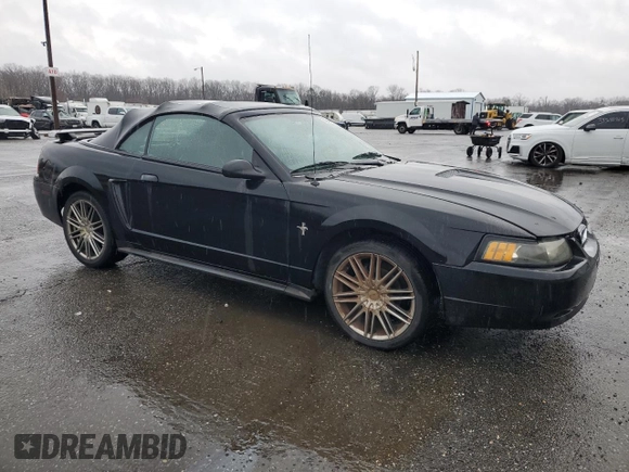 2001 Ford Mustang Deluxe with VIN 1FAFP44411F207916, listed as a Copart auction lot 50349915 with 142,609 mi miles and Salvage Title. Bid and sale history available at carsss.com. Image 4.