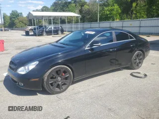 2008 Mercedes-Benz CLS-Class 5.5L with VIN WDDDJ72XX8A129425, listed as a Copart auction lot 52159495 with 150,429 mi miles and Salvage Title. Bid and sale history available at carsss.com. Image 1.