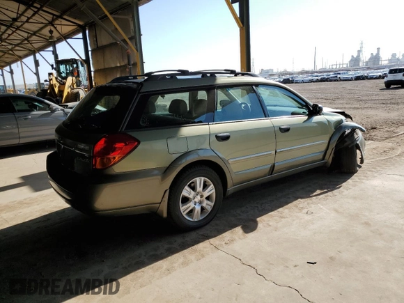 2005 Subaru Legacy Outback with VIN 4S4BP61C056354858, listed as a Copart auction lot 60150935 with Not provided miles and Salvage title. Bid and sale history available at DreamBid. Image 3.