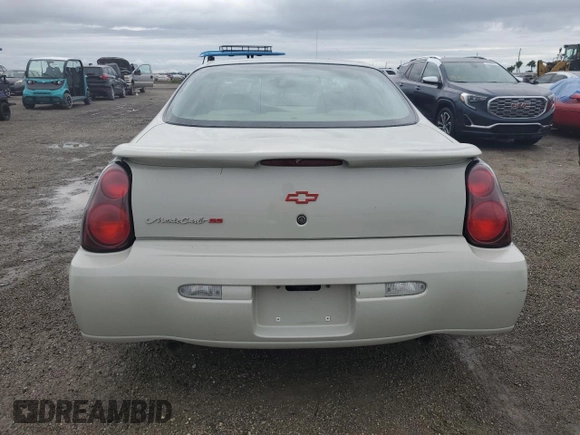 2003 Chevrolet Monte Carlo SS with VIN 2G1WX12K539373998, listed as a Copart auction lot 74848344 with 16,291 mi miles and Salvage Title. Bid and sale history available at carsss.com. Image 6.