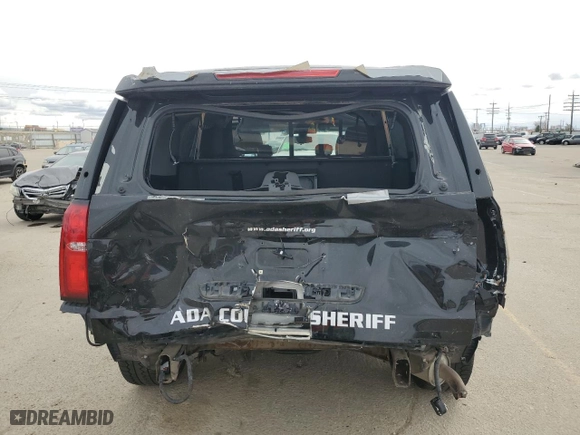 2017 Chevrolet Tahoe Commercial with VIN 1GNSKDEC9HR205490, listed as a Copart auction lot 48721705 with 158,853 mi miles and Salvage Title. Bid and sale history available at carsss.com. Image 6.