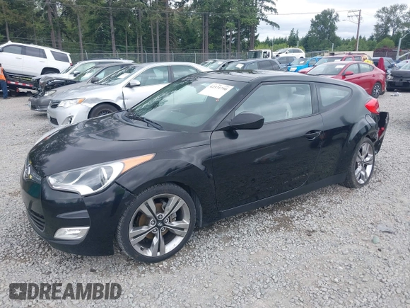 2012 Hyundai Veloster w/Gray Int with VIN KMHTC6AD4CU062034, listed as a IAAI auction lot 42371790 with 116,861 mi miles and . Bid and sale history available at DreamBid. Image 17.