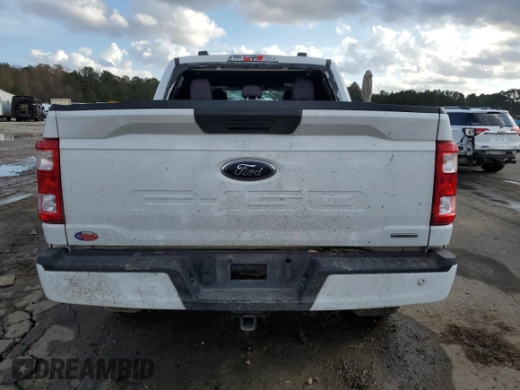 2023 Ford F-150 XL with VIN 1FTEW1EPXPKF22701, listed as a Copart auction lot 85271204 with 0 mi miles and Salvage Title. Bid and sale history available at carsss.com. Image 6.