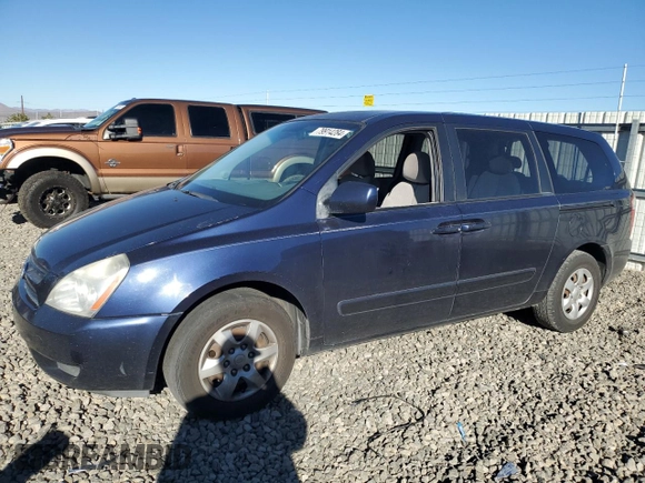 2007 Kia Sedona EX with VIN KNDMB233376109248, listed as a Copart auction lot 79914284 with 178,245 mi miles and Salvage Title. Bid and sale history available at carsss.com. Image 1.