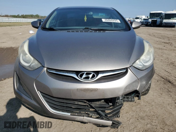 2016 Hyundai Elantra SE with VIN 5NPDH4AE0GH761703, listed as a Copart auction lot 46860205 with 172,588 mi miles and Salvage title. Bid and sale history available at DreamBid. Image 5.
