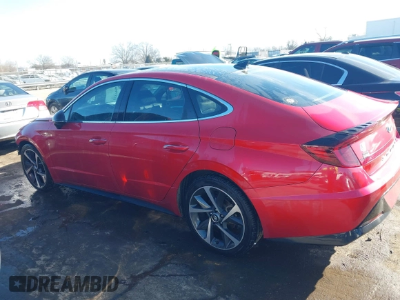 2021 Hyundai Sonata SEL Plus with VIN 5NPEJ4J22MH098175, listed as a IAAI auction lot 41379948 with 78,519 mi miles and . Bid and sale history available at DreamBid. Image 14.
