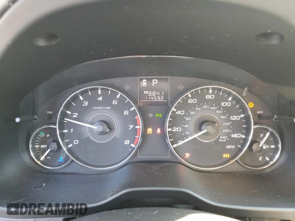 2012 Subaru Legacy 2.5i with VIN 4S3BMBA68C3019541, listed as a Copart auction lot 63259935 with 114,592 mi miles and Salvage title. Bid and sale history available at DreamBid. Image 9.