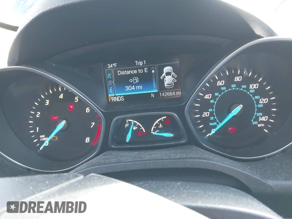 2016 Ford Escape SE with VIN 1FMCU9GX1GUC32307, listed as a IAAI auction lot 41395399 with 142,664 mi miles. Bid and sale history available at carsss.com. Image 7.