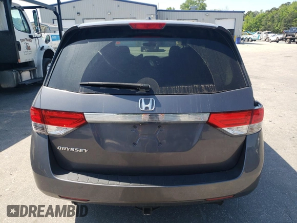 2014 Honda Odyssey EX-L with VIN 5FNRL5H6XEB103245, listed as a Copart auction lot 52554495 with 228,175 mi miles and Salvage Title. Bid and sale history available at DreamBid. Image 6.