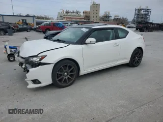 2012 Scion tC with VIN JTKJF5C78C3030027, listed as a Copart auction lot 47277245 with 0 mi miles and Salvage Title. Bid and sale history available at carsss.com. Image 1.