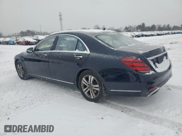 2019 Mercedes-Benz S 450 with VIN WDDUG6EB2KA477137, listed as a Copart auction lot 44752685 with 28,818 mi miles and Salvage title. Bid and sale history available at DreamBid. Image 2.