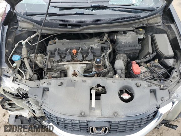 2013 Honda Civic LX z VIN 19XFB2F54DE279078, wystawiony jako Copart lot #56290345 z przebiegiem Nie podano mil oraz Szkoda całkowita • Salvage title. Historia ofert i sprzedaży dostępna na DreamBid. Obrazek 12.