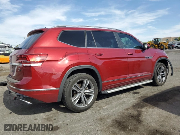 2018 Volkswagen Atlas SEL with VIN 1V2RR2CAXJC598898, listed as a Copart auction lot 58301435 with 80,162 mi miles and Salvage title. Bid and sale history available at DreamBid. Image 3.