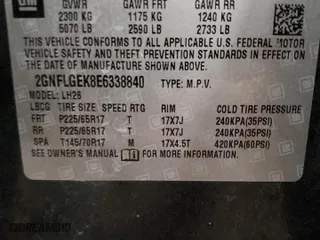 2014 Chevrolet Equinox LT with VIN 2GNFLGEK8E6338840, listed as a Copart auction lot 87110604 with 131,560 mi miles and Clean Title. Bid and sale history available at carsss.com. Image 13.