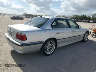 2001 BMW 7 Series 740iL with VIN WBAGH83471DP25381, listed as a Copart auction lot 82476994 with 236,876 mi miles and Clean Title. Bid and sale history available at carsss.com. Image 3.
