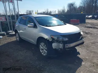 2014 Nissan Murano S with VIN JN8AZ1MW9EW514887, listed as a IAAI auction lot 41530878 with 121,741 mi miles. Bid and sale history available at carsss.com. Image 1.