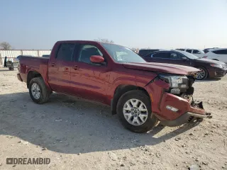 2024 Nissan Frontier SV with VIN 1N6ED1EJ3RN610053, listed as a Copart auction lot 43780015 with 23,601 mi miles and Salvage Title. Bid and sale history available at carsss.com. Image 4.