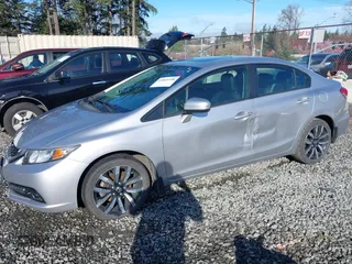 2015 Honda Civic Sedan EX-L with VIN 19XFB2F91FE205512, listed as a IAAI auction lot 41849708 with 122,947 mi miles. Bid and sale history available at carsss.com. Image 6.